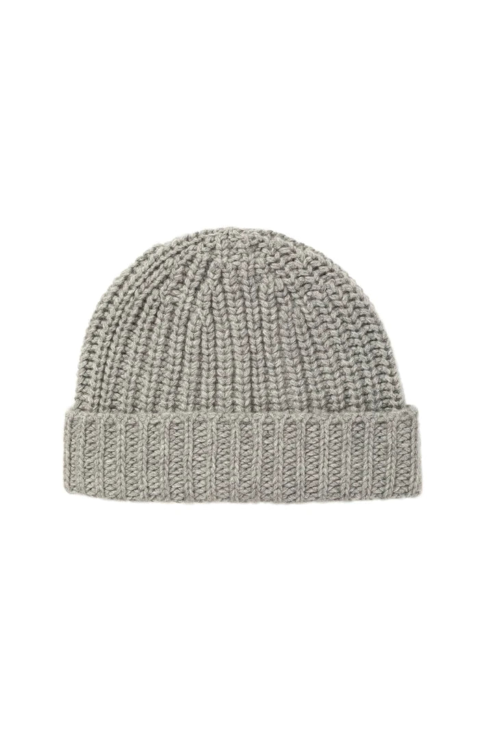 Ribbed Beanie - Cashmere