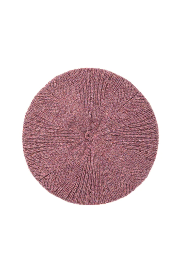 Herringbone Beret - Cashmere