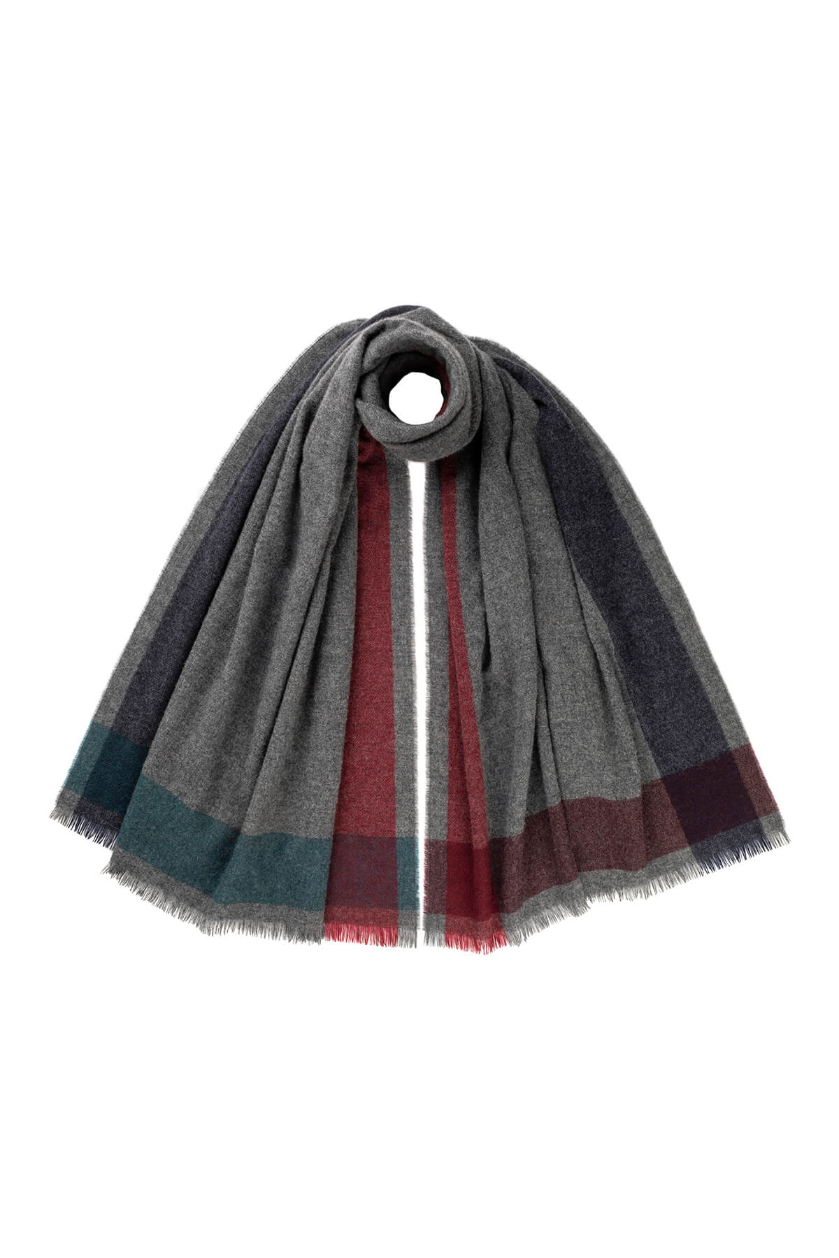 Border Scarf - Cashmere