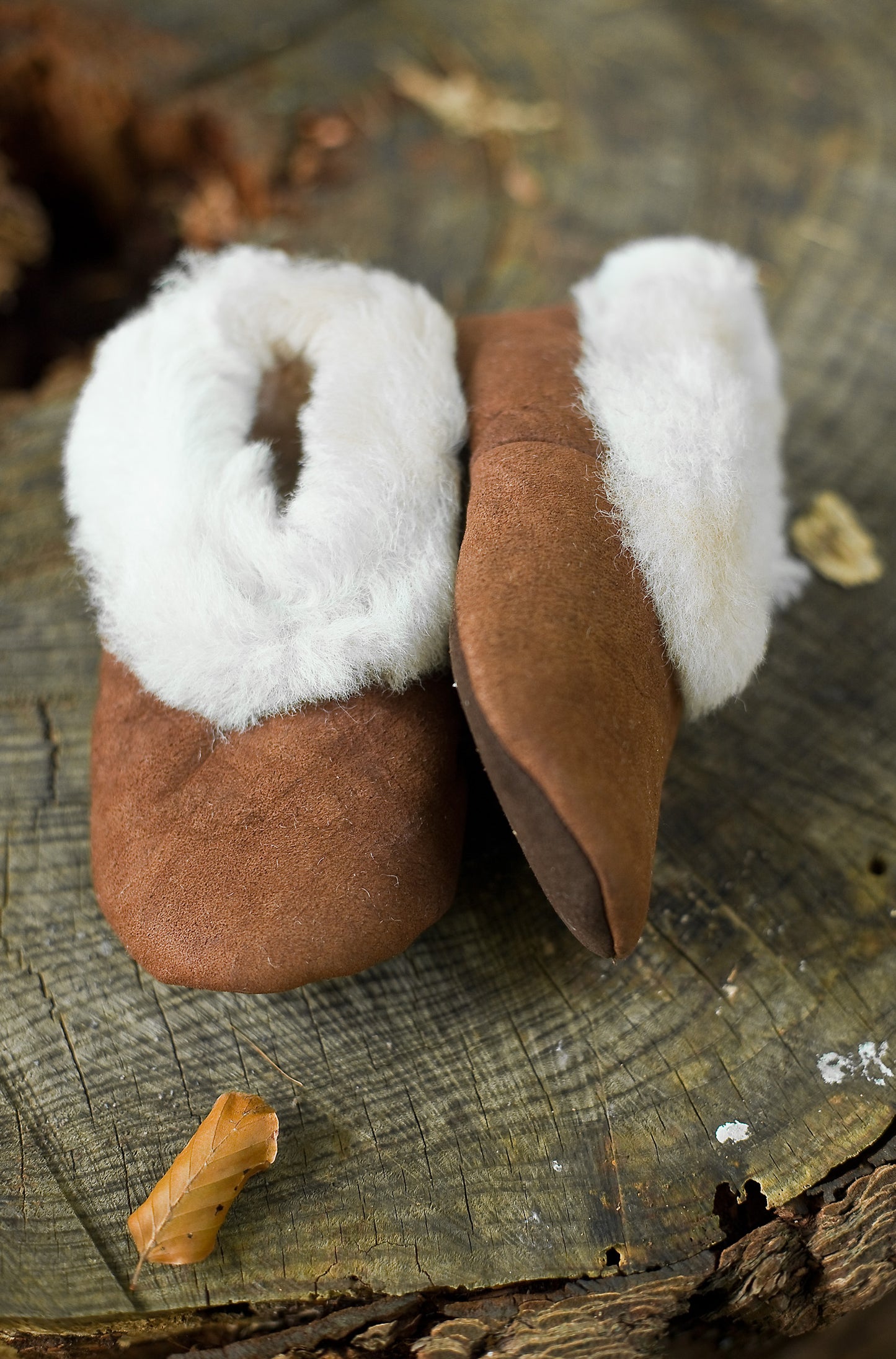Fur Slippers children - Alpaca