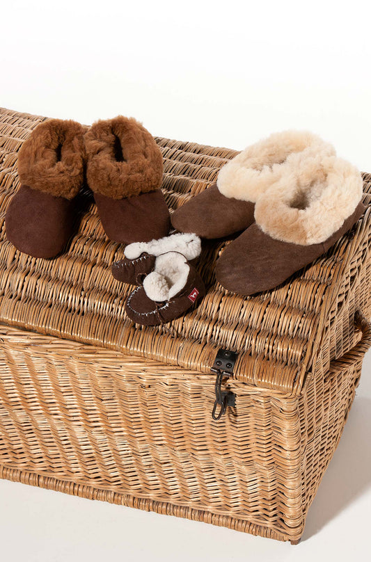 Fur Slippers children - Alpaca