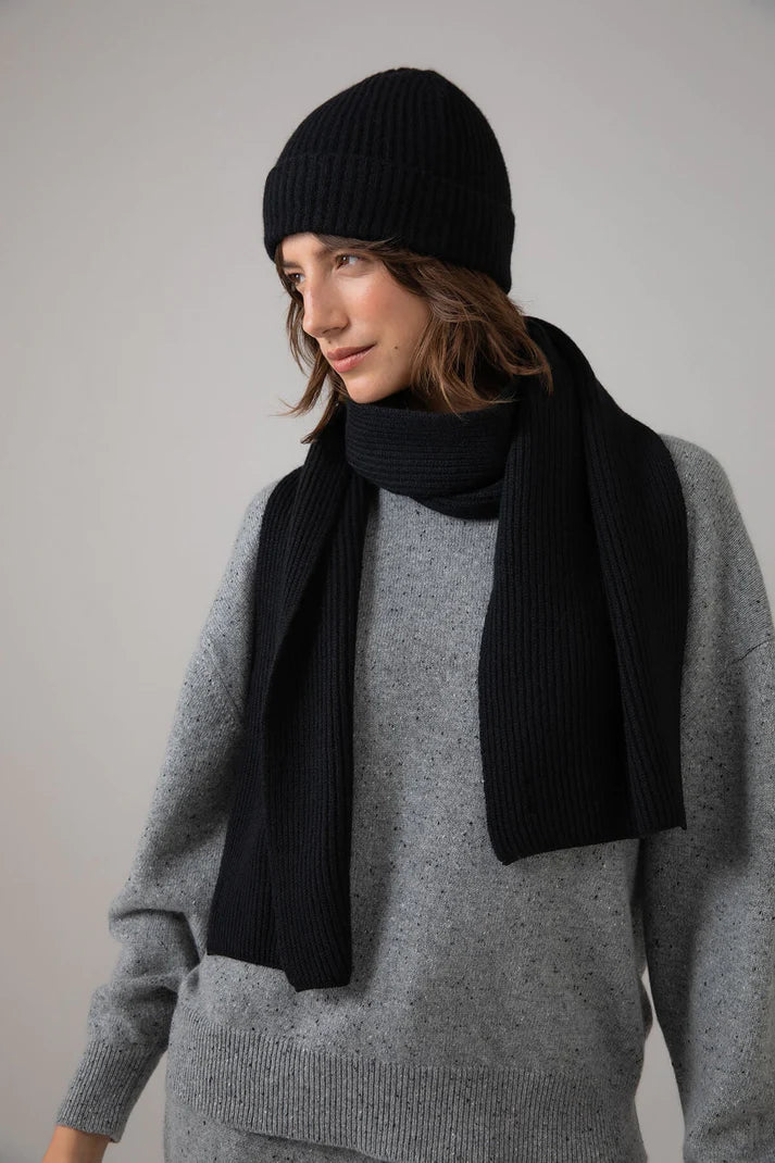 Ribbed Scarf - Cashmere
