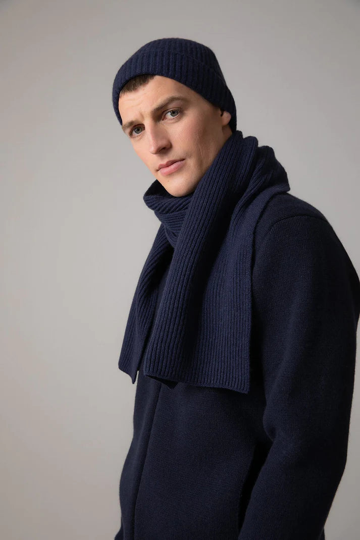 Ribbed Scarf - Cashmere