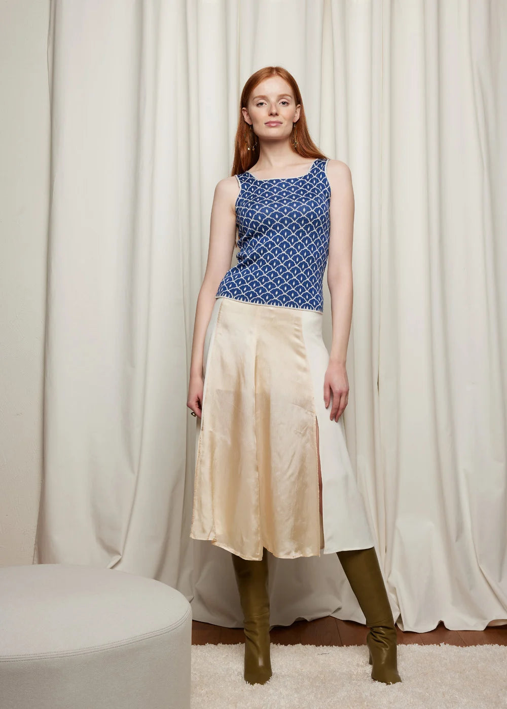 Oleana - Scallops top - Blue