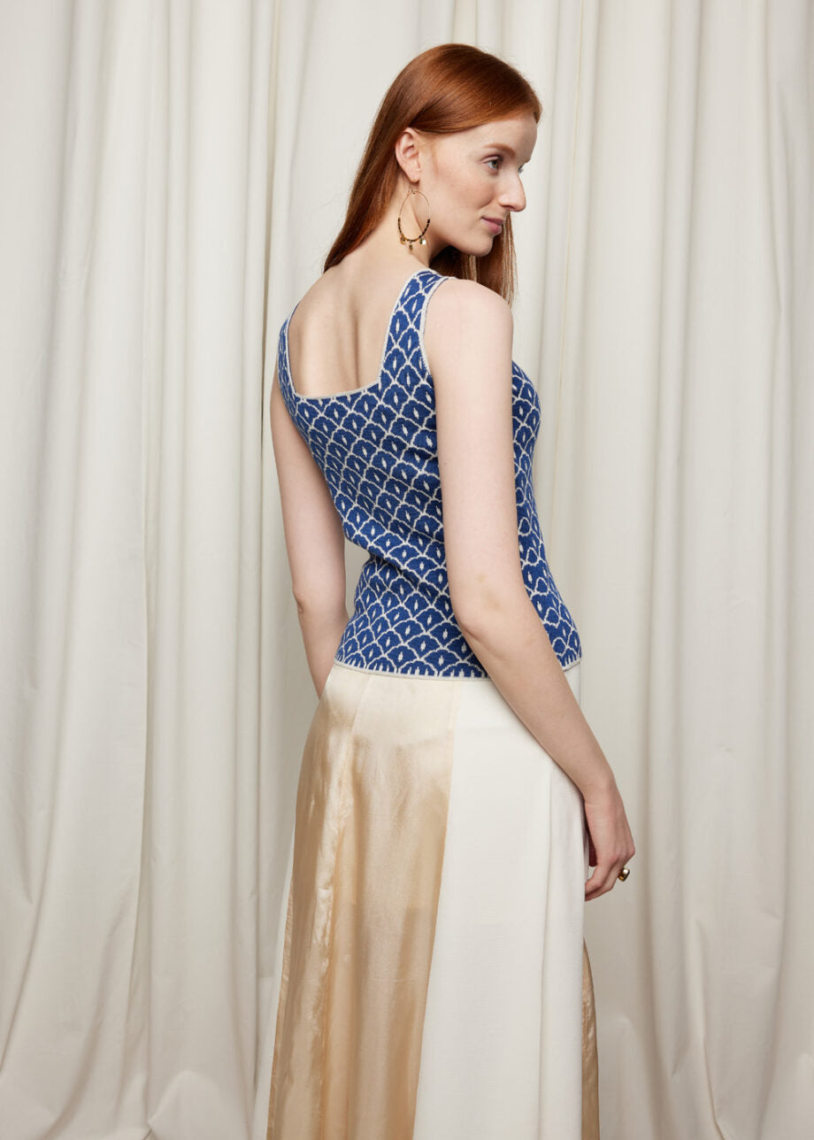 Oleana - Scallops top - Blue