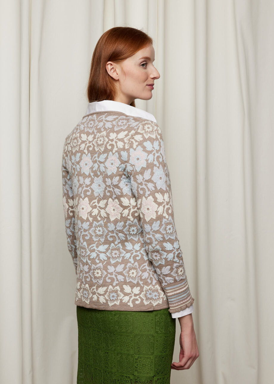 Oleana - Flower - Beige