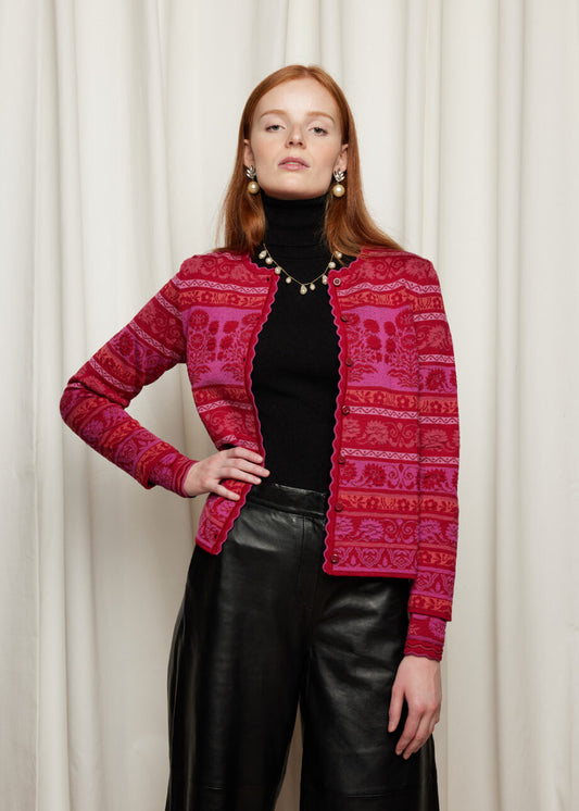 Oleana - Granada cardigan - Red