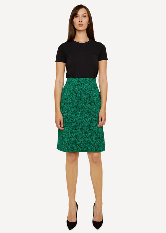 Oleana - Fizzy flora skirt-Green