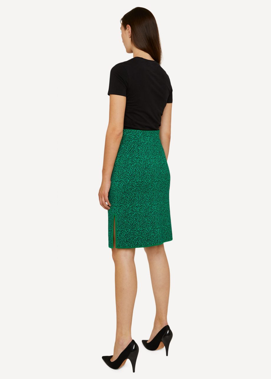 Oleana - Fizzy flora skirt-Green