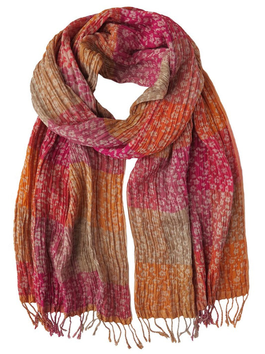 Silketørklæde - Daisy Floral Fire