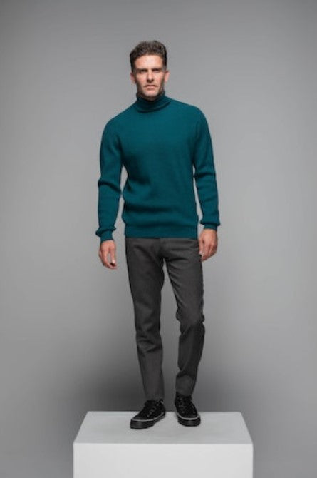 Cashmere - Ribbed Roll Neck