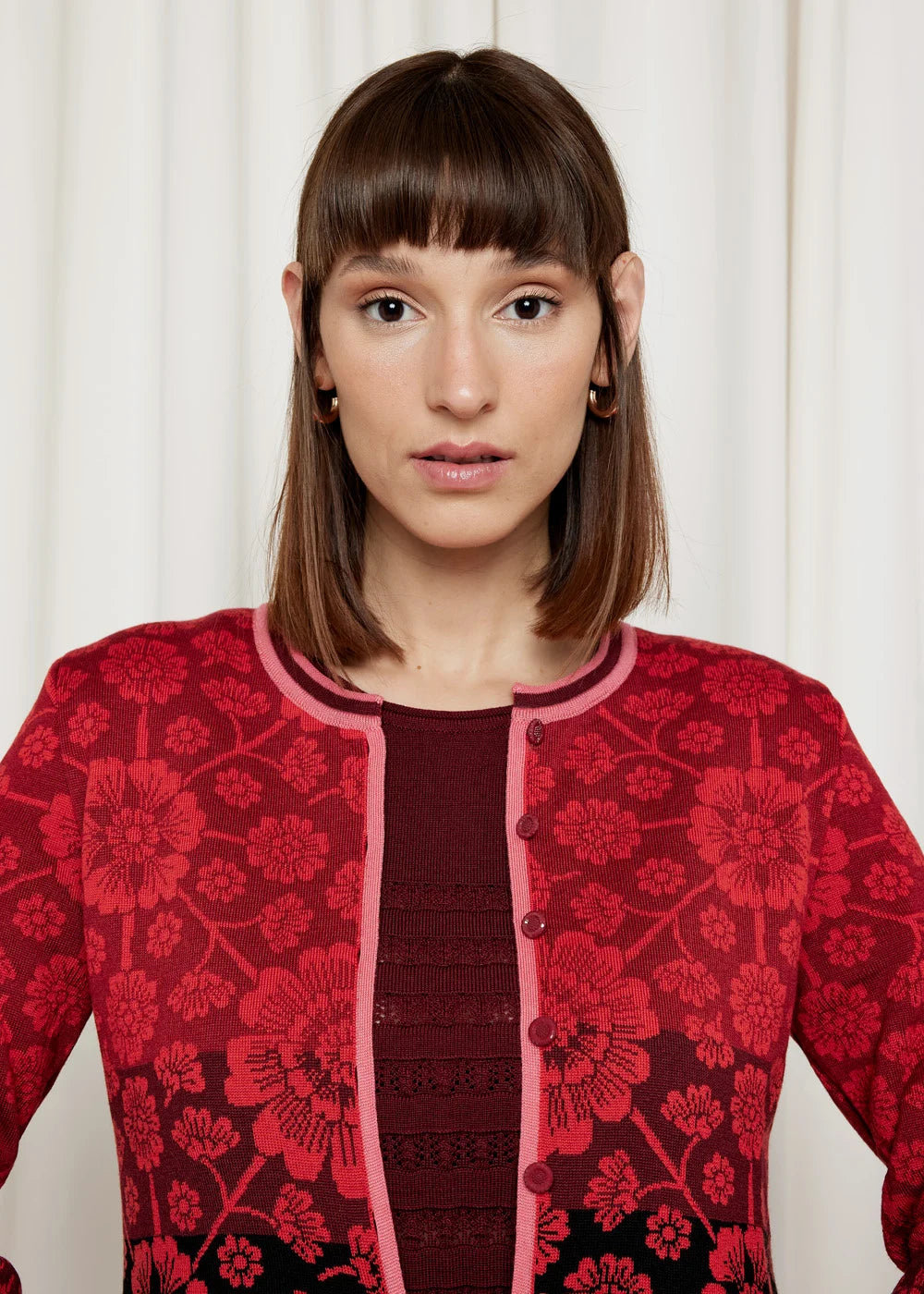 Oleana - Marit cardigan - Red