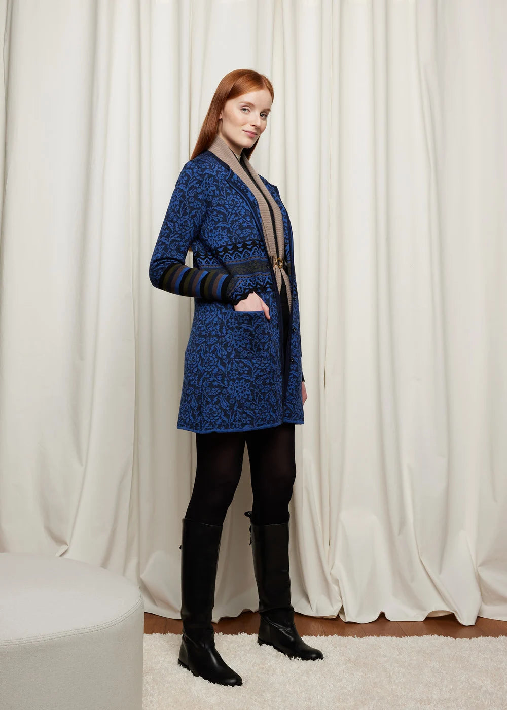 Oleana - Silk Road cardigan - Blue
