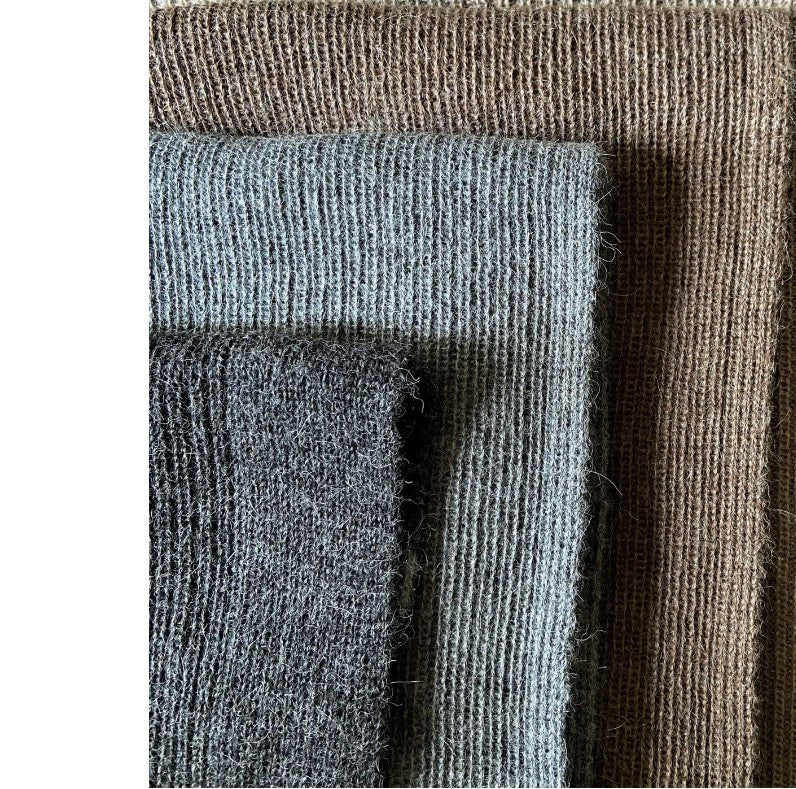 Alpaca Rib Strik Cardigan