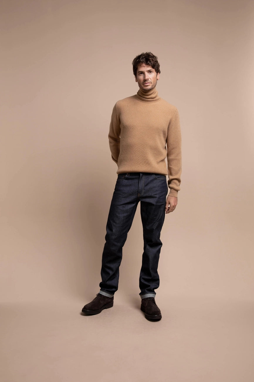 Cashmere - Ribbed Roll Neck