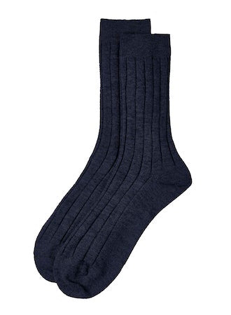 Ribbed Socks - Cashmere
