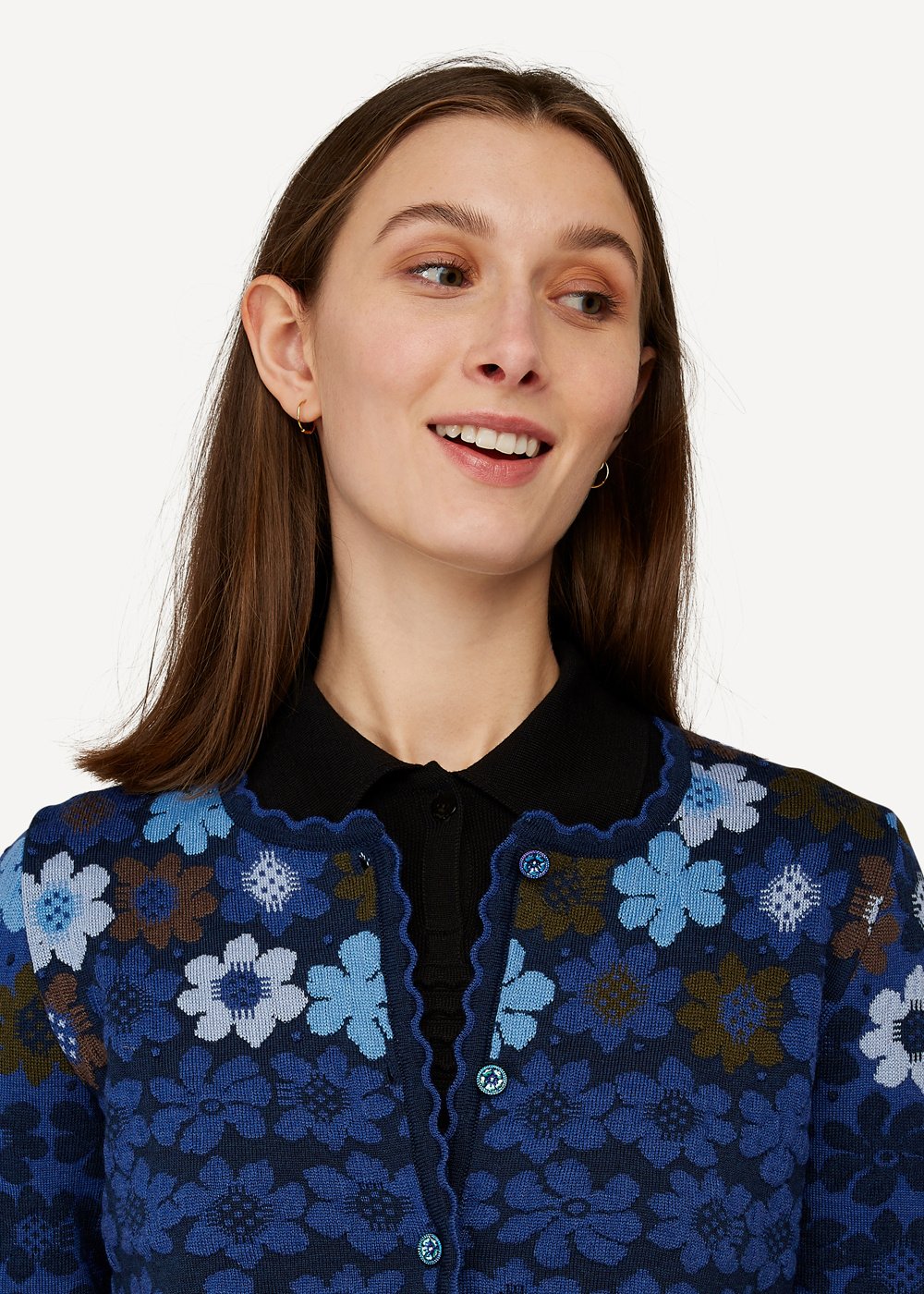 Oleana - Prima Vera cardigan - Dark blue