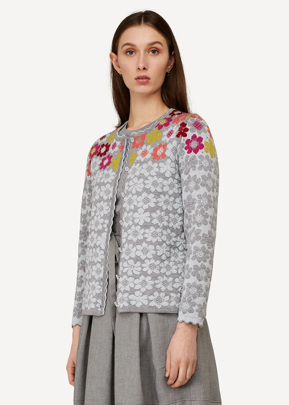 Oleana - Prima Vera cardigan - Grey