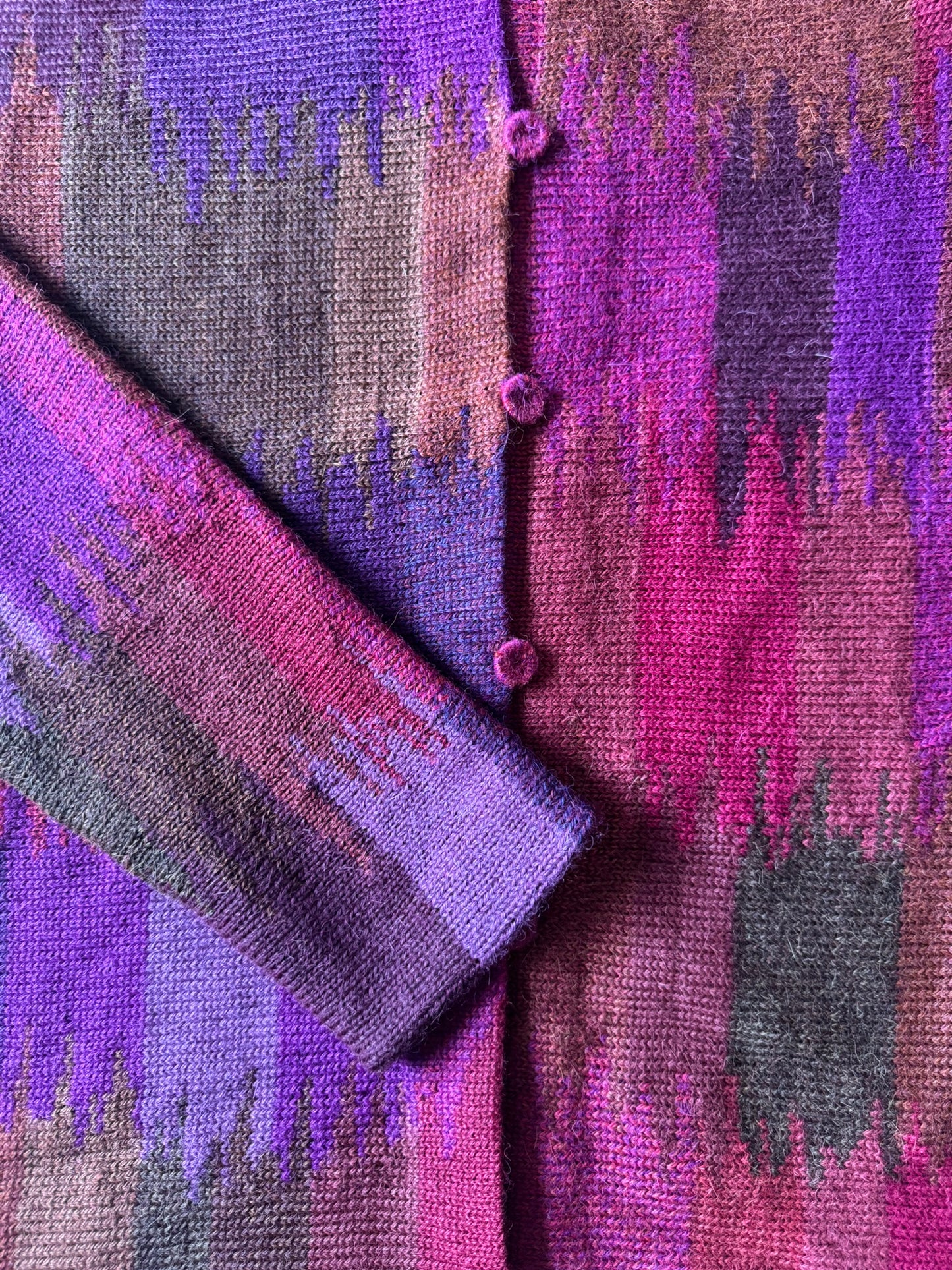 Alpaca Cardigan - Brochazo Rose