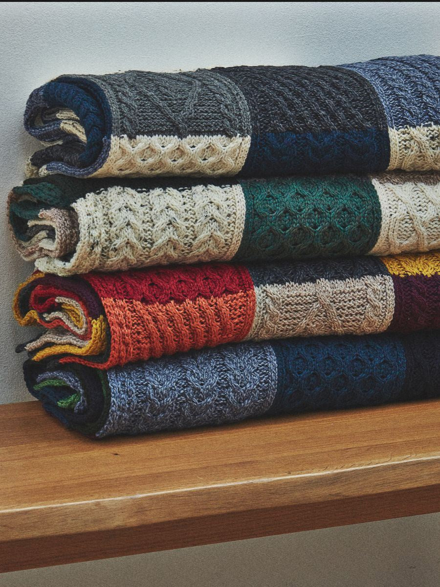 Plaid i 100% Merino uld