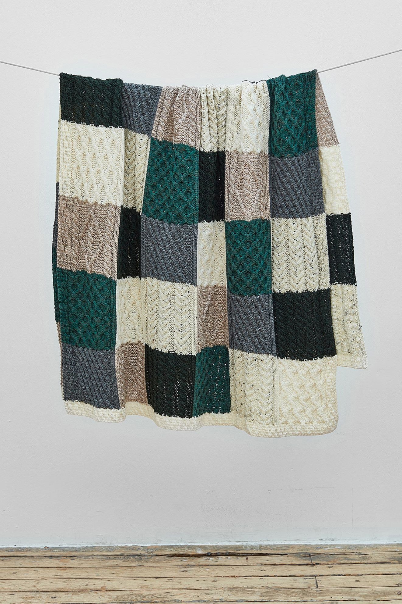 Plaid i 100% Merino uld