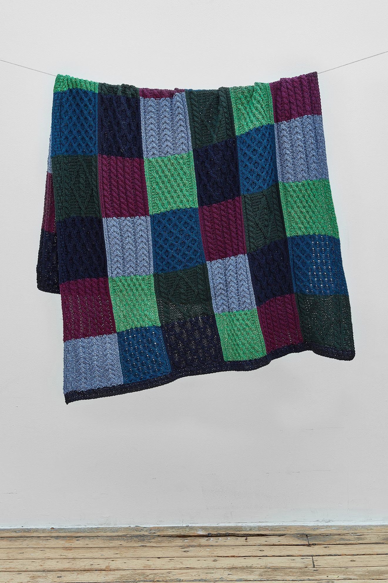 Plaid i 100% Merino uld