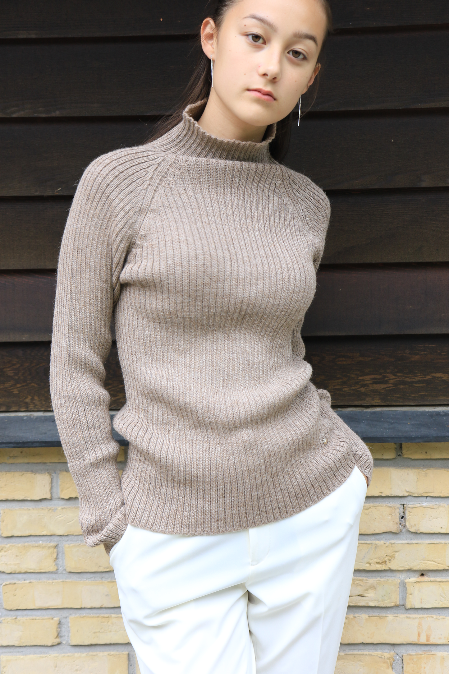 Erica Rib Sweater - Alpaca
