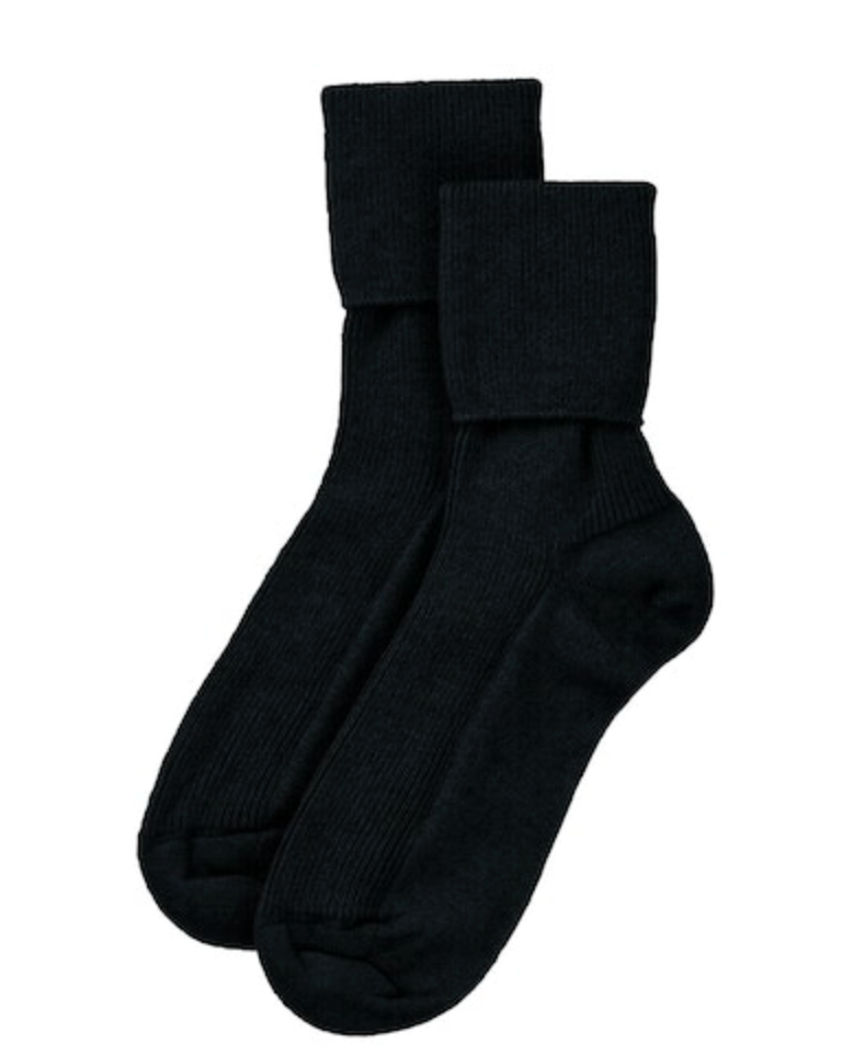 Ribbed Ankle Socks - Cashmere