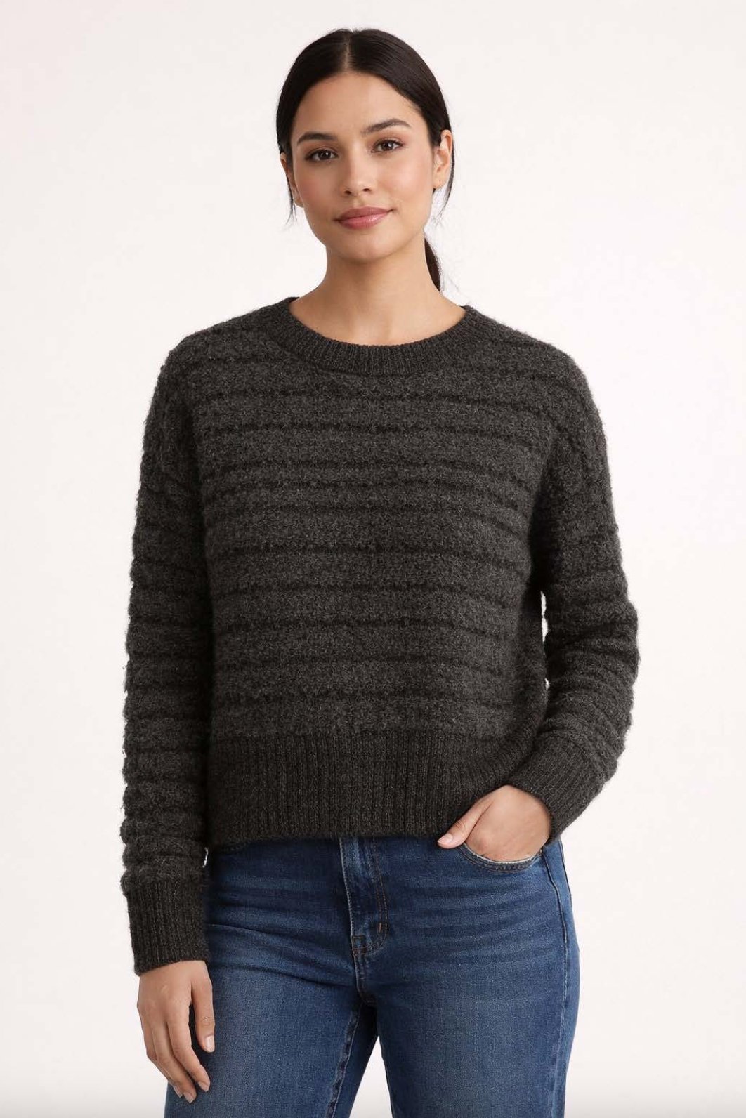 Crew Neck - Victoria Charcoal