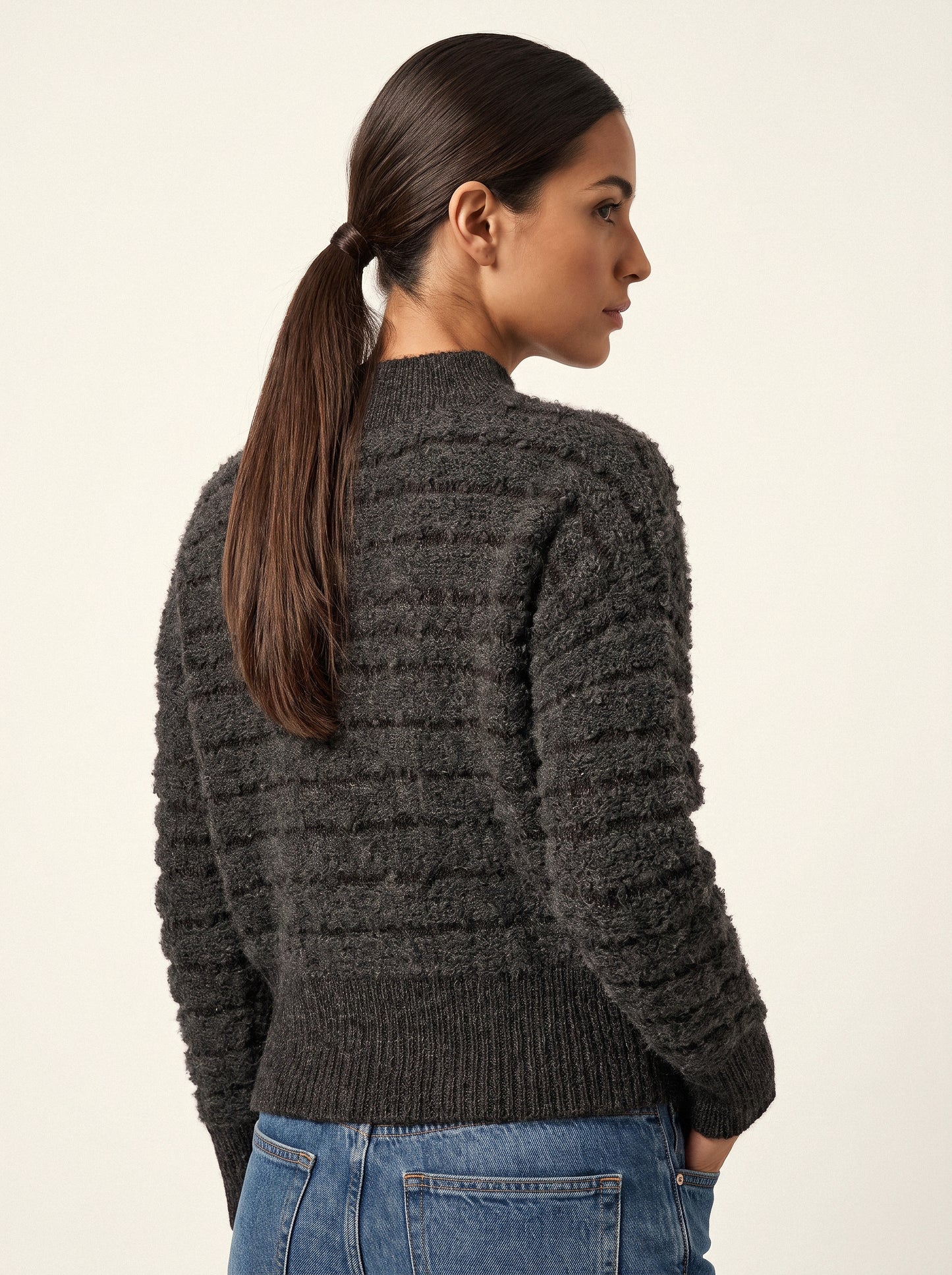 Crew Neck - Victoria Charcoal