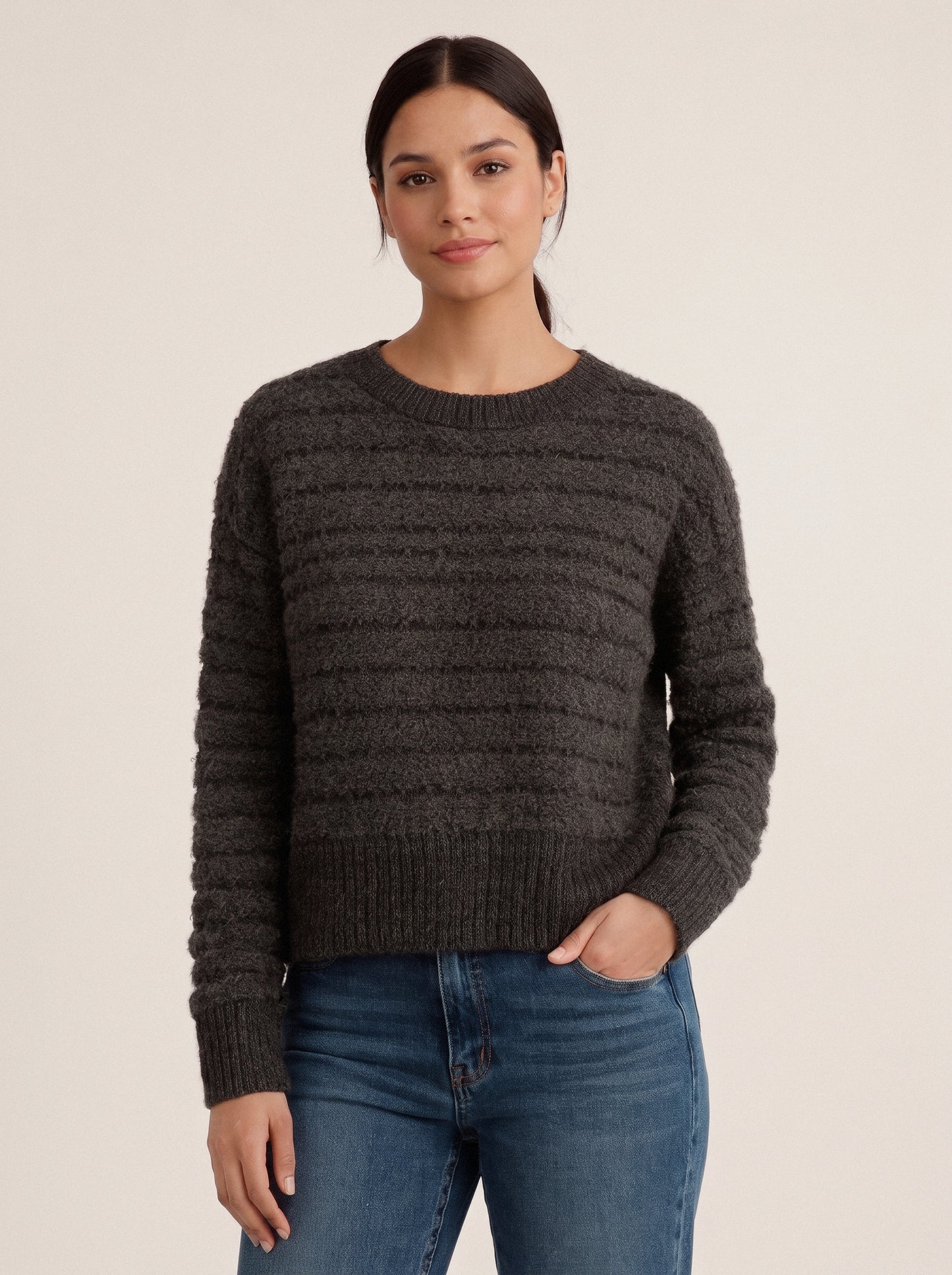 Crew Neck - Victoria Charcoal