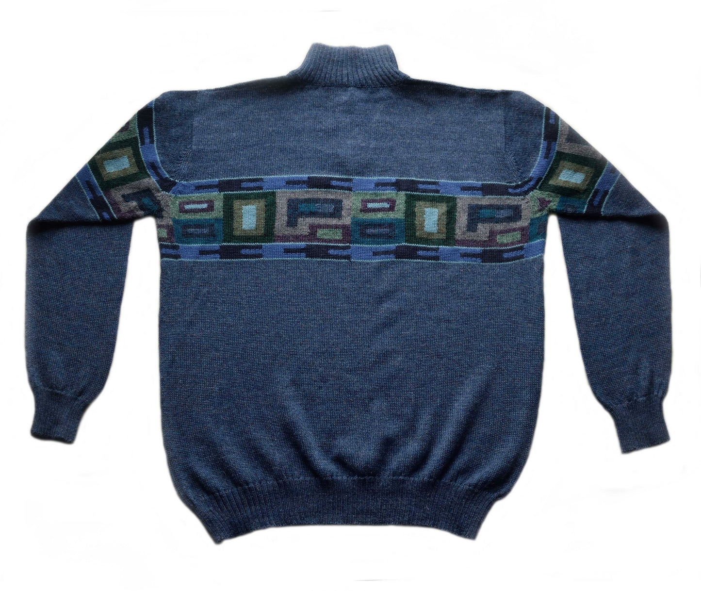 Sweater - Blå - 1/4 zip