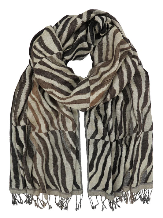Silketørklæde - Long Tiger Soft Naturals